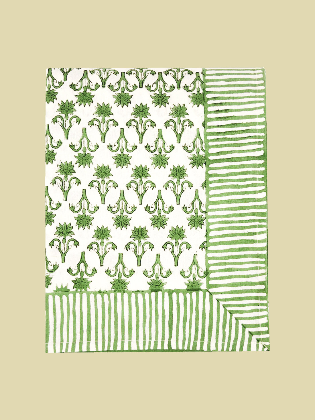 Tablecloth Lily Green 150x250cm